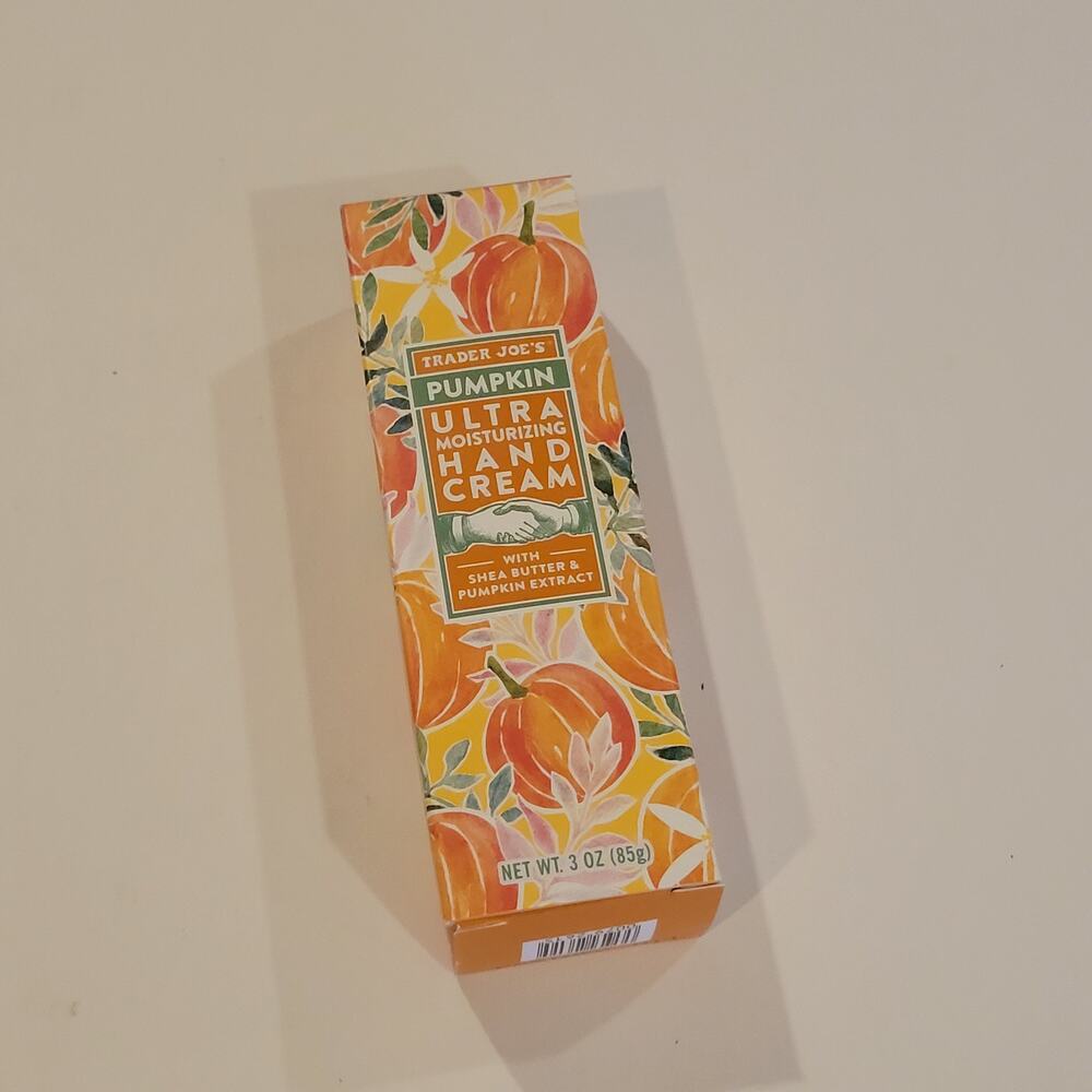 NEW Trader Joe's Pumpkin Hand Cream 3 oz Limited Edition Fall Seasonal